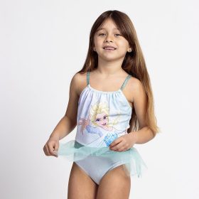 Jégvarázs színátmenetes türkiz kislány fürdőruha