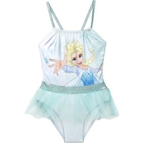 Jégvarázs színátmenetes türkiz kislány fürdőruha