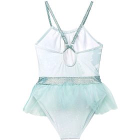 Jégvarázs színátmenetes türkiz kislány fürdőruha