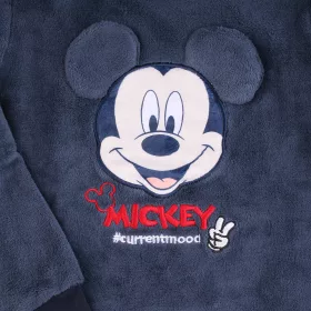 Mickey egér kék-piros kisfiú polár pizsama