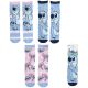 Stitch kék-rózsaszín lány zokni szett