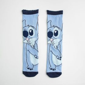 Stitch kék-rózsaszín lány zokni szett