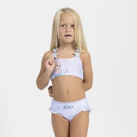 Jégvarázs Elsa rózsaszín kislány bikini
