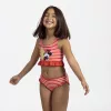 Minnie egér csíkos-piros kislány bikini