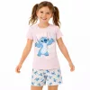 Stitch rózsaszín-fehér lány pizsama