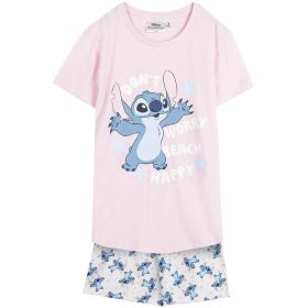 Stitch rózsaszín-fehér lány pizsama