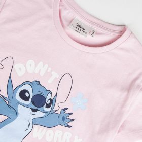 Stitch rózsaszín-fehér lány pizsama