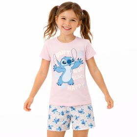 Stitch rózsaszín-fehér lány pizsama