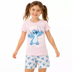 Stitch rózsaszín-fehér lány pizsama