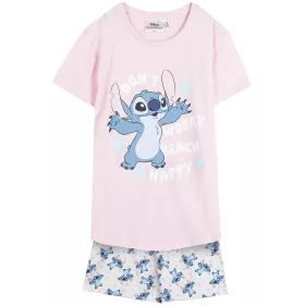 Stitch rózsaszín-fehér lány pizsama