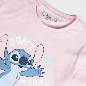 Stitch rózsaszín-fehér lány pizsama