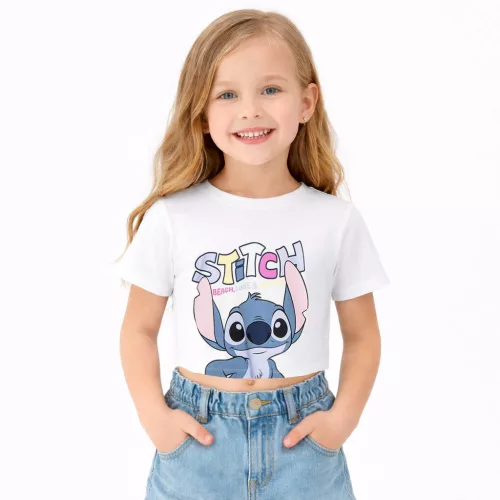Stitch fehér lány haspóló