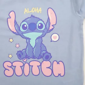 Stitch kék-rózsaszín lány pizsama