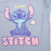 Stitch kék-rózsaszín lány pizsama