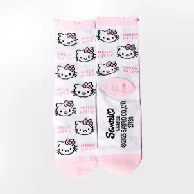 Hello Kitty fehér-rózsaszín kislány zokni szett