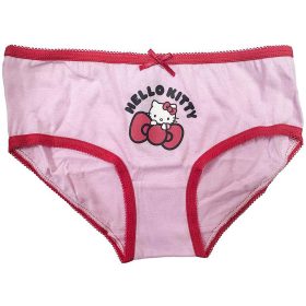 Hello Kitty rózsaszín-piros kislány 3 db-os bugyi szett