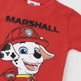 Mancs őrjárat Marshall piros kisfiú póló