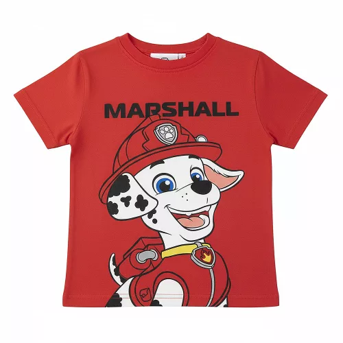 Mancs őrjárat Marshall piros kisfiú póló