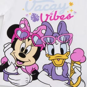 Minnie egér és Daisy fehér kislány felső
