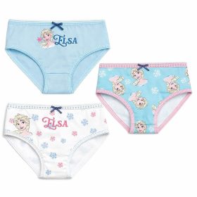 Jégvarázs kék-fehér kislány 3 db-os bugyi szett
