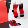 Verdák piros fiú zokni szett
