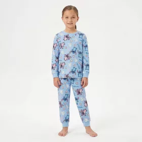 Stitch kék kislány polár pizsama