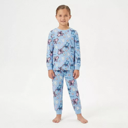 Stitch kék kislány polár pizsama