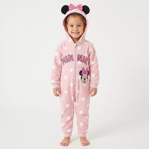 Minnie egér rózsaszín kislány polár pizsama