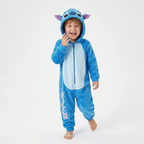 Stitch kék unisex polár pizsama