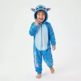 Stitch kék unisex polár pizsama