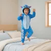 Stitch kék unisex polár pizsama