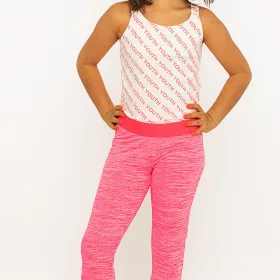 Cichlid Ekrü-pink sportos lány szett