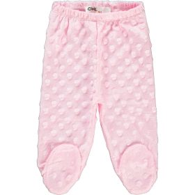 Civil Pöttyös rózsaszín lábfejes baba nadrág