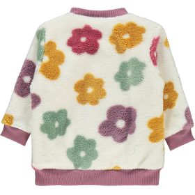Civil Virágos baba vastag polár pulóver