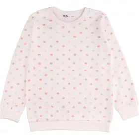 Civil Pöttyös ekrü kislány pulóver