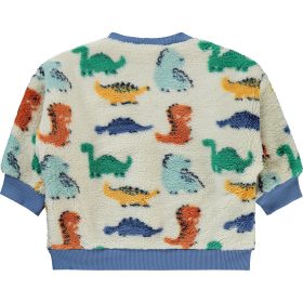 Civil Dínós ekrü baba vastag polár pulóver