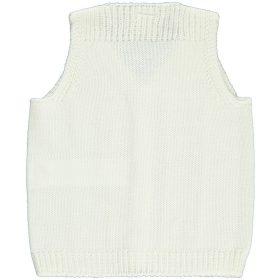 Civil Ekrü kötött baba mellény