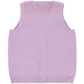 Civil Lila kötött baba mellény