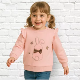 Civil Nyuszis barack kislány pulóver