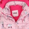 Civil Állatos rózsaszín kislány kabát