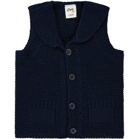 Civil Sötétkék kötött baba mellény