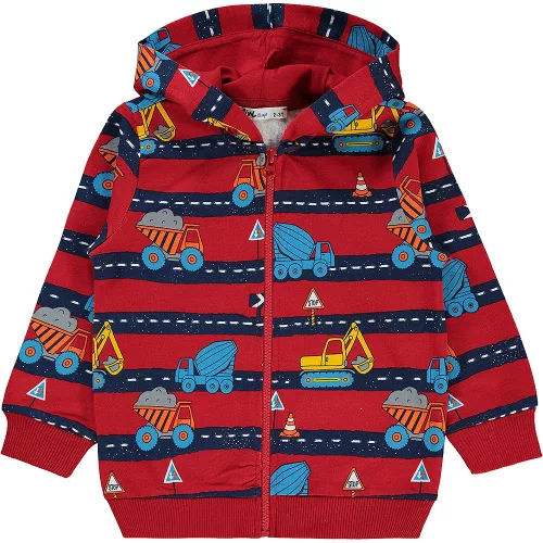 Civil Munkagépes piros kisfiú széldzseki