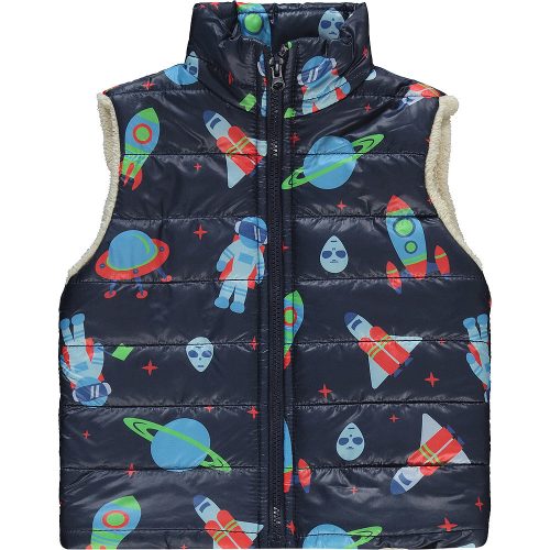 Civil Űrhajós sötétkék kisfiú mellény