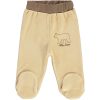 Civil Medvés bézs baba plüss lábfejes nadrág