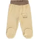 Civil Medvés bézs baba plüss lábfejes nadrág