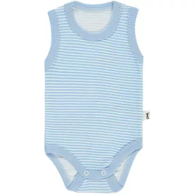 Civil Világoskékcsíkos baba body