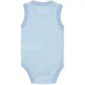 Civil Világoskékcsíkos baba body