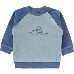 Civil Dínós kék baba plüss pulóver
