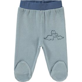 Civil Dínós kék baba plüss lábfejes nadrág