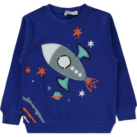 Civil Űrhajós kék kisfiú pulóver